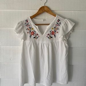 Embroidered summer top